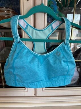 Moving Comfort Blue Rebound Racer Sports Bra 38D
